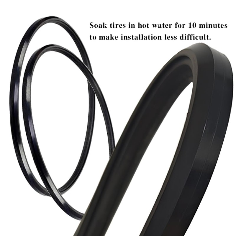 Wheelchair Rear Wheel Replacement Tire, 24 "X 1" Universal Flat-Free