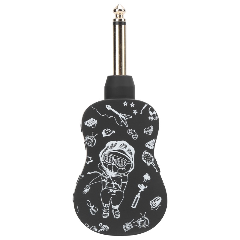 Guitar Wireless System Transmitter Receiver Electronic Pickup Reverb Treble Bass