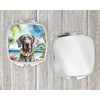 Caroline's Treasures Weimaraner Luau Compact Mirror Decorative Travel Makeup Mirror