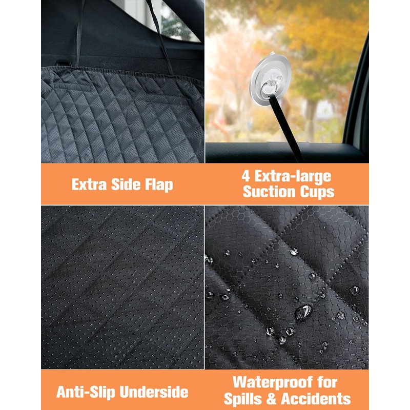 PETICON SUV Cargo Liner for Dogs with Mesh Window, Waterproof