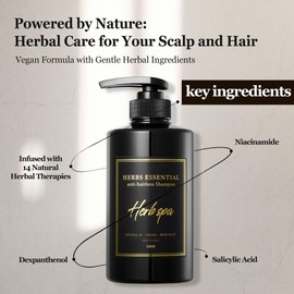 SMIB Herbs Essential Shampoo for Hair Health – Supports Scalp Cleansing & Nourishment, Strengthens Roots, Hypoallergenic (16.9 fl oz)