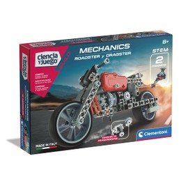 Clementoni 55157.6 Mechanics Laboratory Toy, Roadster + Dragster, Multicoloured, Miscelanea