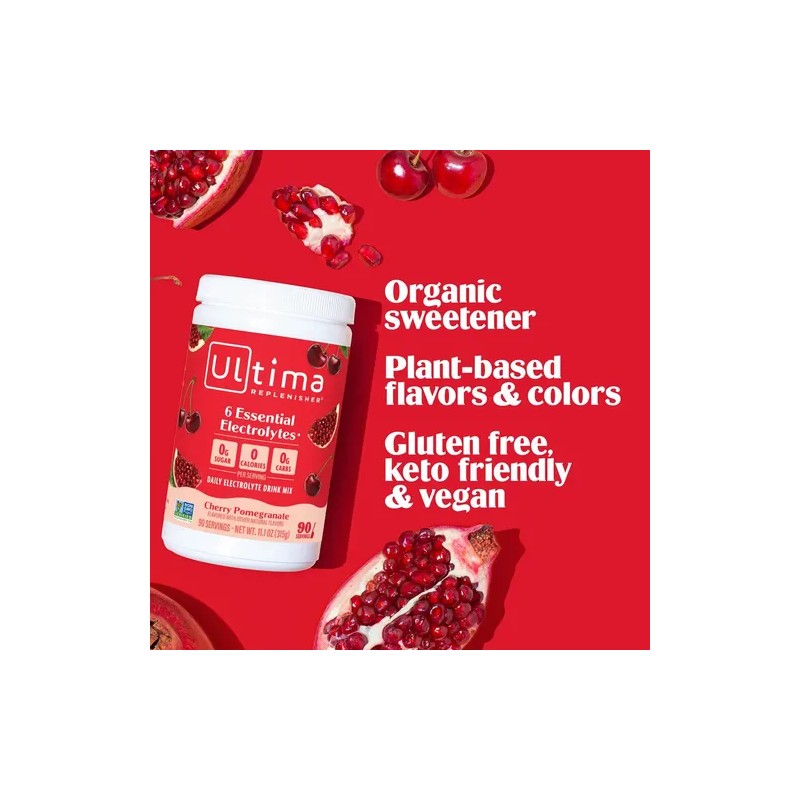 Ultima Replenisher, Mezcla De Electrolitos, Cereza Y Granada