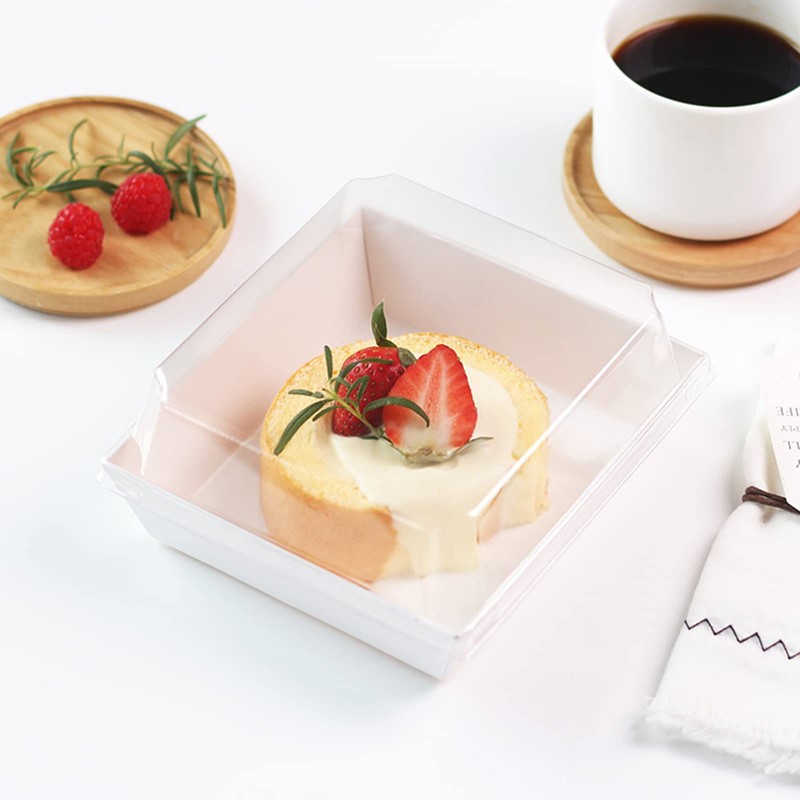 Ocmoiy Small Charcuterie Boxes with Clear Lids, To Go Paper