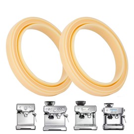 2 PCS Silicone 54 mm Group Head Seal for Breville Espresso Machine 878/870/860/880/810/840/450/500,Steam Ring Gasket Accessories Replacement for Sage Espresso Machine,Yellow