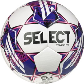 Select Tempo TB Soccer Ball, White/Purple/Pink V23, Size 5