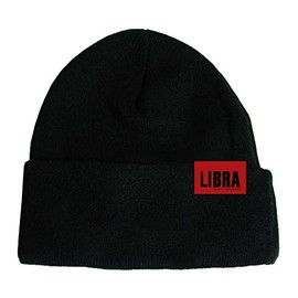 Blood world front & Beyond Libra Embroidered Knit Cap Cans badge with