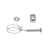 Double Wire Hose Clips Adjustable 201 Stainless Steel Hose Clamps