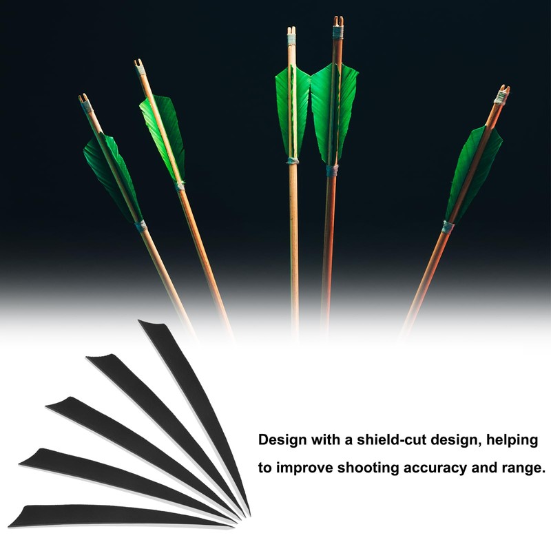 PATIKIL Arrows Vanes 5 Inch, 25 Pack Right Wing Arrow
