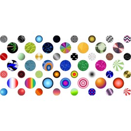 StickerTalk Random Patterns Camera Dots Webcam Covers, 1 sheet of 32 stickers at .25 inches diameter, 21 stickers at .375 inches diameter.