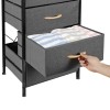 Segawe Fabric Storage Tower with 4 Drawers Tall Chest of