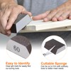 sourcing map 4pcs Sanding Sponge Blocks 120-180 Grit Sanding Sponge