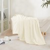 NICETOWN Fleece Blanket Twin White 60" x 80", Super Soft