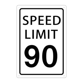 Speed Limit 90 Mph Sign New 8" X 12" Aluminum Road And Street Sign