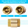 ChillWaves Brass In-Line Spring Check Valve DN50 2" Female Thread,
