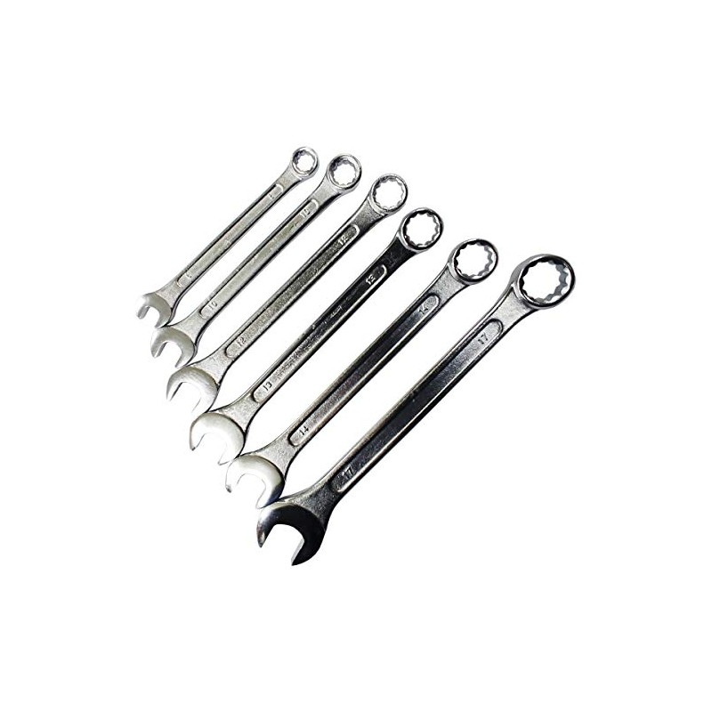KONYO SUN UP Combination Wrench, Set of 6, Gray