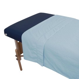 Body Linen Comfort Deluxe Flannel Massage Table Flat Sheet. Premium Quality 100% Cotton Massage Therapy Table Flat Sheet. 61 x 101 Inches - Color: Blue