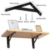 Pack of 8 Shelf Brackets, Heavy Duty Brackets, 90 Degree