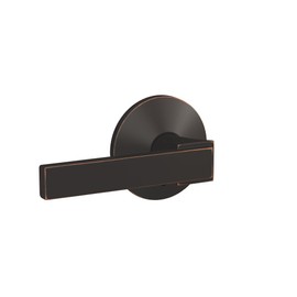Schlage Custom FC172 NBK 716 KIN Northbrook Non-Turning Lever with Kinsler Trim, Aged Bronze