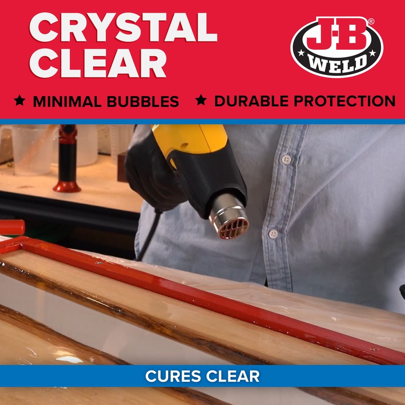 J-B Weld Tabletop Epoxy Resin, 1 Gallon Kit, Cures Clear,