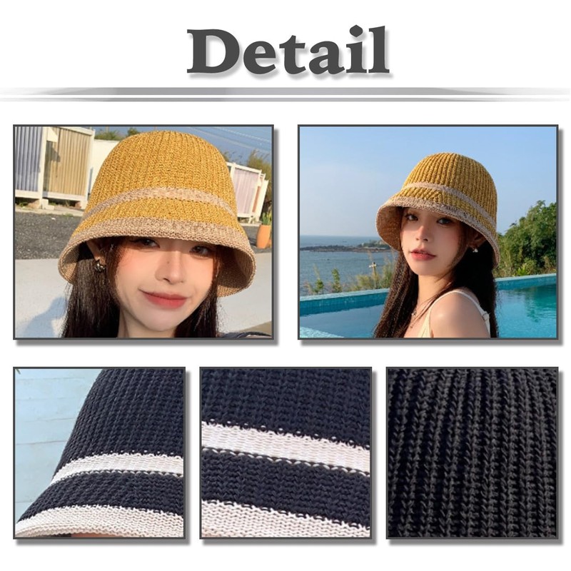 White Fang CA915 Women's Knit Hat, Summer Knit, Solid, 2