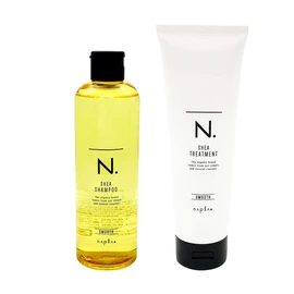 N.SHEA Shampoo Smooth 10.1 fl oz (300 ml) & N.SHEA Treatment, 8.5 oz (240 g), Set