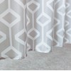 M&W DAS DESIGN Shower Curtain Geometric Abstract Pattern Textile Curtain