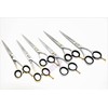 6 Pieces- Professional Hairdressing Shears Barber Scissors Size 6.5" &