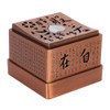Incense Burner Zinc Alloy Metal Heart Sutra Disk Household Crafts