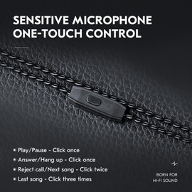 EZ EAR CCZ C01 2M IEM Cable in Ear Monitor Cable with 3.5mm Plug for KBEAR KS1/KS2/Lark/Robin/Rosefinch,CCZ Melody/DC01 PRO/DC02/Coffee Bean/Warrior (3.5mm with Mic, TFZ)