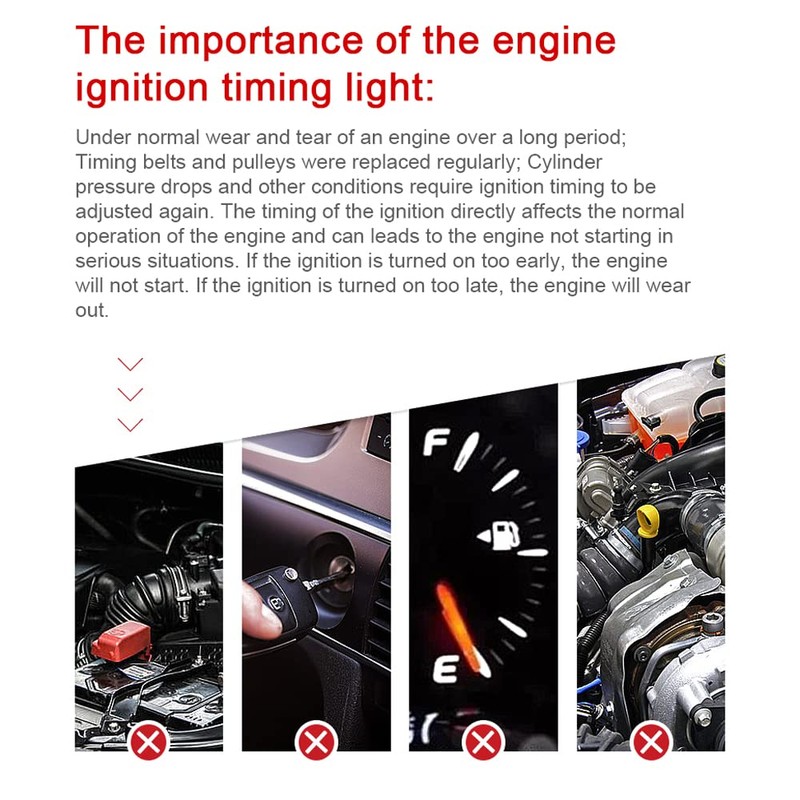 Mingzhe Car Motorcycle Engine Repairing Ignition Timing Machine 12.0V Timing