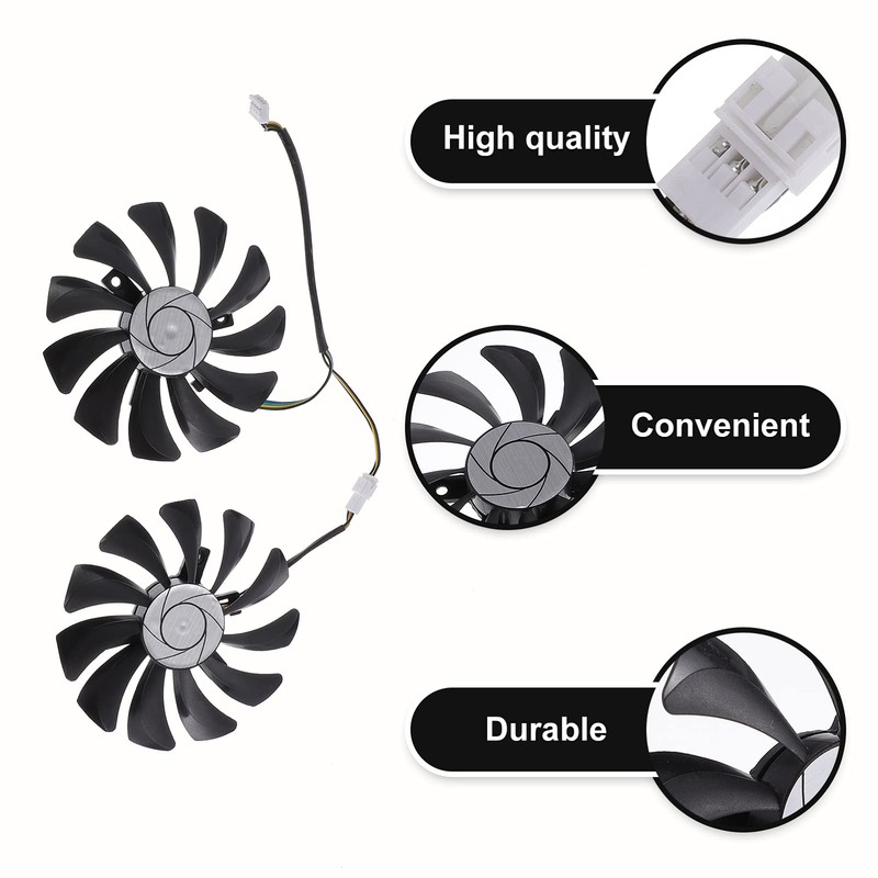 LABRIMP 1 Pair Video Cooling Fan for Graphics Cards Durable