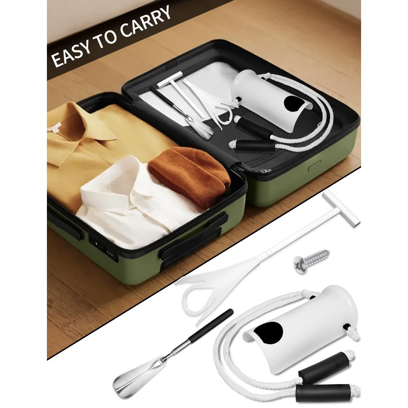 Sock Aid Device for Seniors and Shoe Horn Kit -
