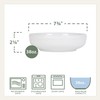 Everyday White by Fitz and Floyd Beaded Dinner Pasta Bowls,