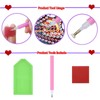 Backpack Bag WearResistant Large Capacity Rhinestones Painting with Drawstring Home