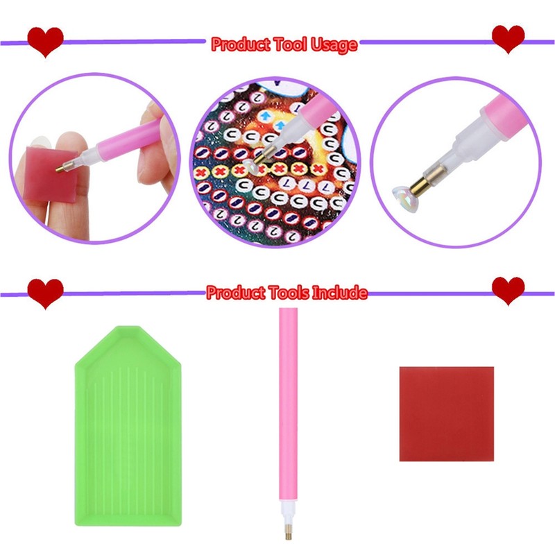 Backpack Bag WearResistant Large Capacity Rhinestones Painting with Drawstring Home