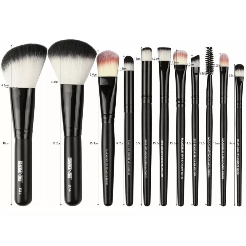 Maange Brochas De Maquillaje Professional,22 Piezas Set De Brochas Color