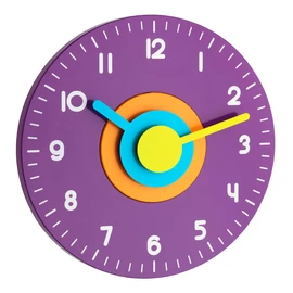 TFA Dostmann 60.3015.11 Children's Wall Clock Silent Sweep Movement Colourful L 230 x W 40 x H 230 mm