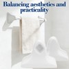 2 Pcs Ceramic Towel Bar Replacement Rod Holder Brackets Kit,