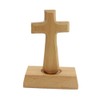 VOSAREA Christian Wooden Cross with Magnetic Base Decorations