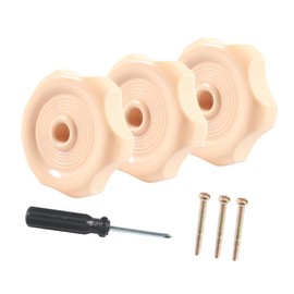 F Fityle RV Window and Vent Knob Window Latch Knob Maintenance Repair Easy to Install with Screw for Garage RV Window Accessories, Coffee 3Pcs