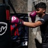 RingMaster Sports Kids Boxing Gloves Carbon Leather Training Sparring Punch
