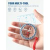 Eyeskey Ultra-Light Compass,Compact Hiking&Mountaineering, Accurate Orienteering Compass with Map Scales