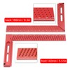 Hole Scribing Ruler Aluminium Alloy Woodworking Right Angle Ruler 45