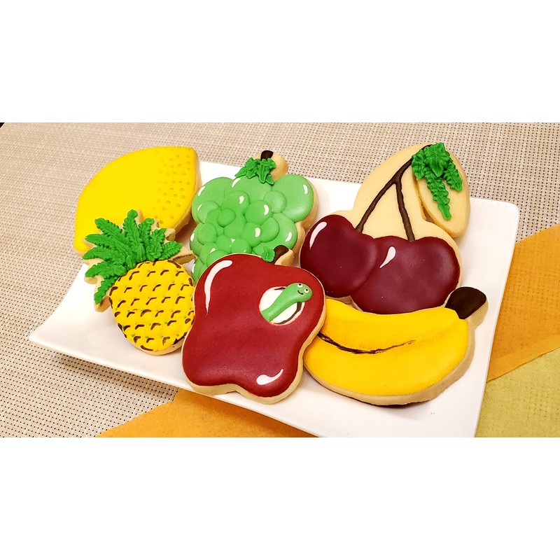 JOKUMO Fruit Cookie Cutters Set – 6PC High Grade 430