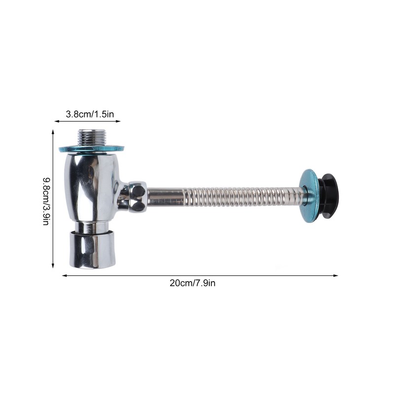 Urinal Flush Valve Push Button Rust Proof Brass Manual Toilet