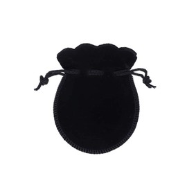 lasenersm 12 Pcs 1.97" x 2.75" (5 x 7cm) Calabash-Shaped Small Velvet Cloth Jewelry Drawstring Bags Velvet Jewelry Pouches Candy Gift Bag for Jewelry Candy Small Gifts Christmas Wedding Party, Black