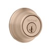 Kwikset SmartKey Security Antique Brass Metal Double Cylinder Deadbolt