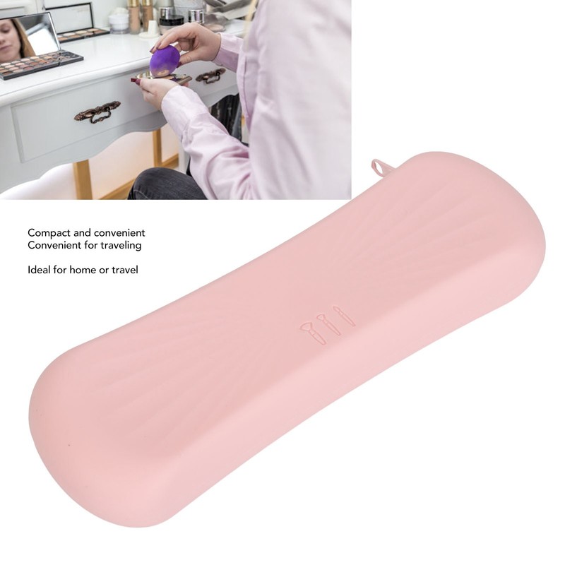 Silicone Makeup Brush Holder Multipurpose Large Capacity Dustproof Portable Travel