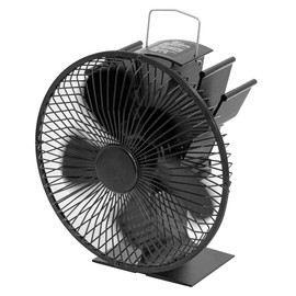 FIELDOOR Stove Fan, Heat Powered Eco Fan, Efficiently Circulates Stove Heat, No Power Supply Needed, Heat-Resistant Version, Heat Protection Plate Included, Energy Saving, Silent, Heating, Cold